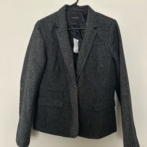 Banana Republic Charcoal Tweed Blazer
